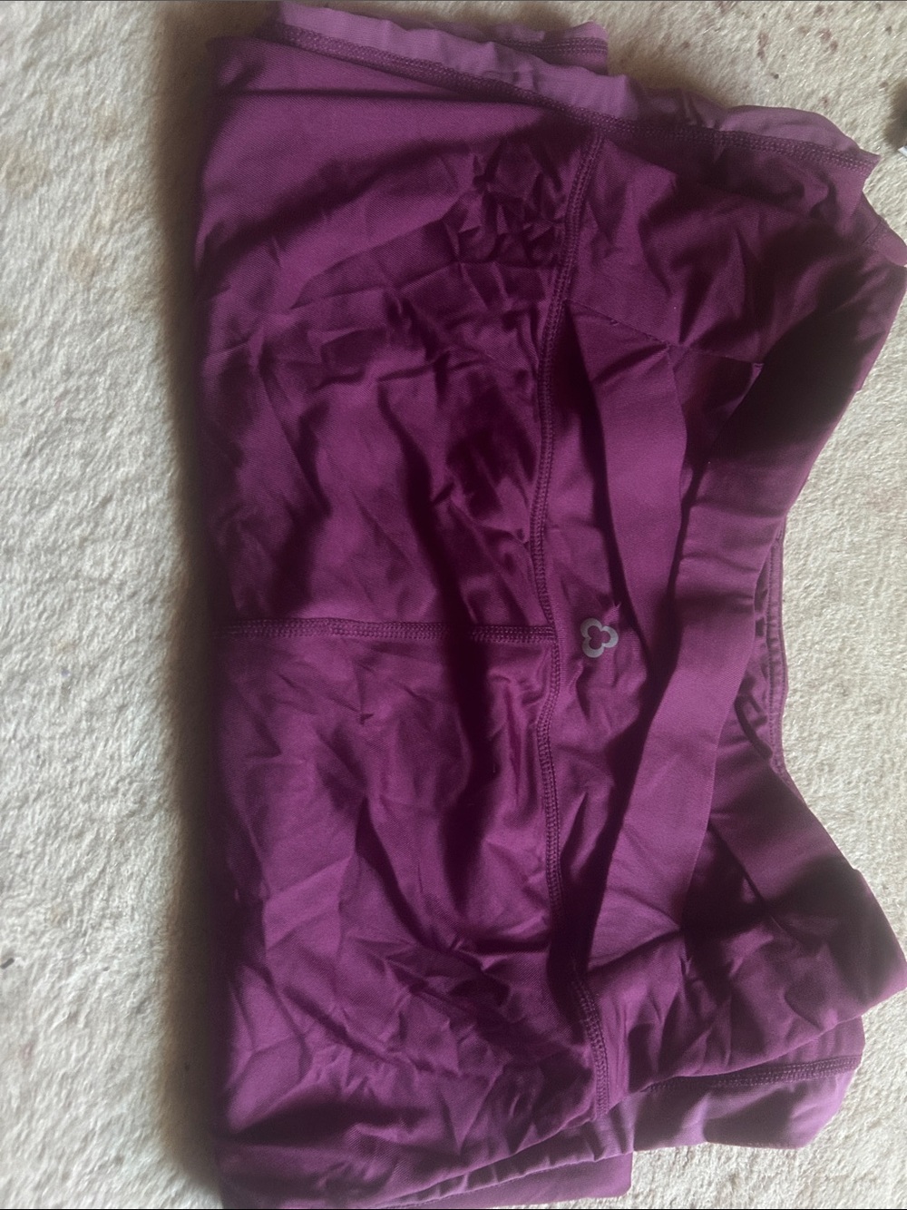 Purple Athletic Shorts with Subtle Logo